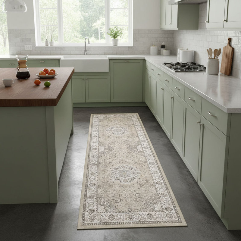 Tapis de cuisine rétro Vintage, 2' x 8' (Runner)