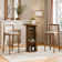 36" Tall Round Tambour Dining Table