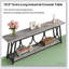 Table de couloir à 2 niveaux, console rétro, canapé robuste, table d'appoint