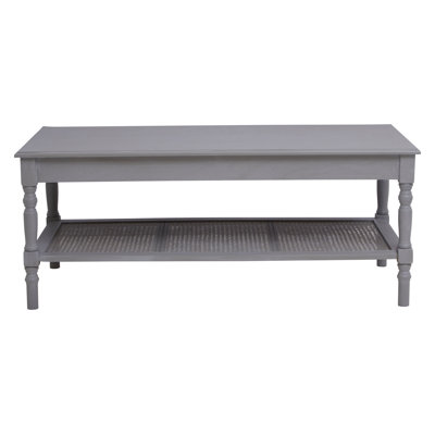 Solid Wood Four Leg Coffee Table with Storage