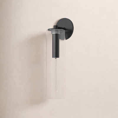Adreille Single Light Glass Dimmable Armed Sconce