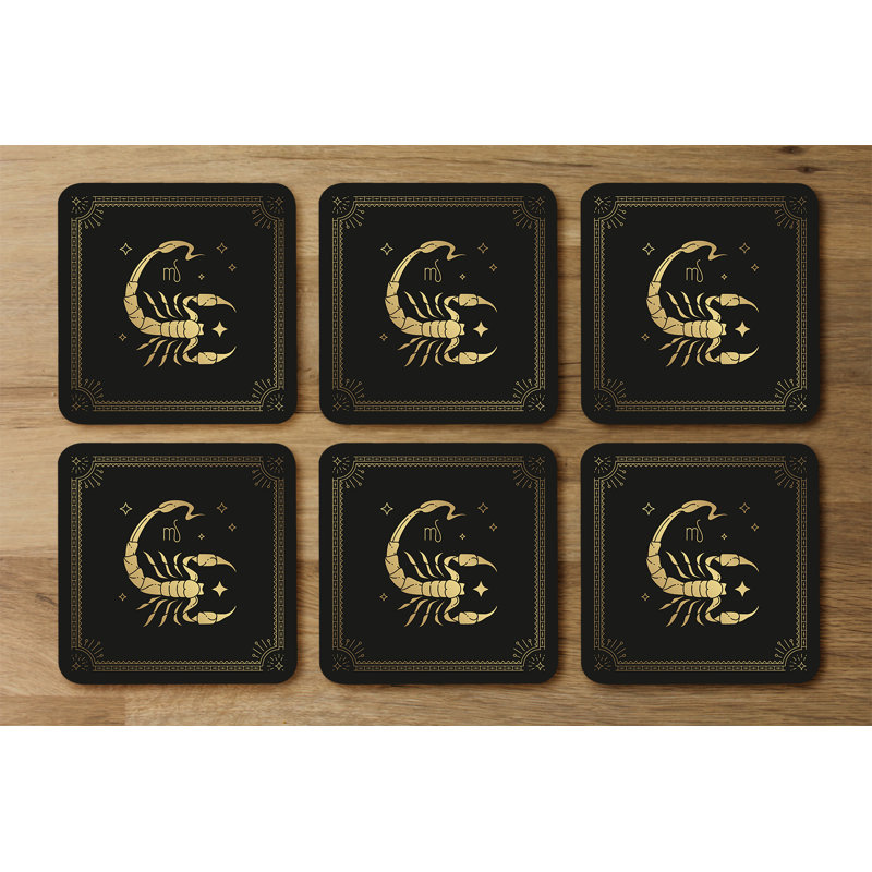 Square 6 Piece Coaster Set