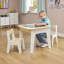 Kids 3-in-1 Storage Table and Two Chairs Set