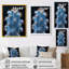 Cactus monochrome orange, bleu, désert, lueur I - cactus floral, salon-1116822916-1116822925