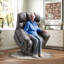 Très grand massage inclinable et vibrant inclinable en similicuir de 41,3 po de largeur-326893760