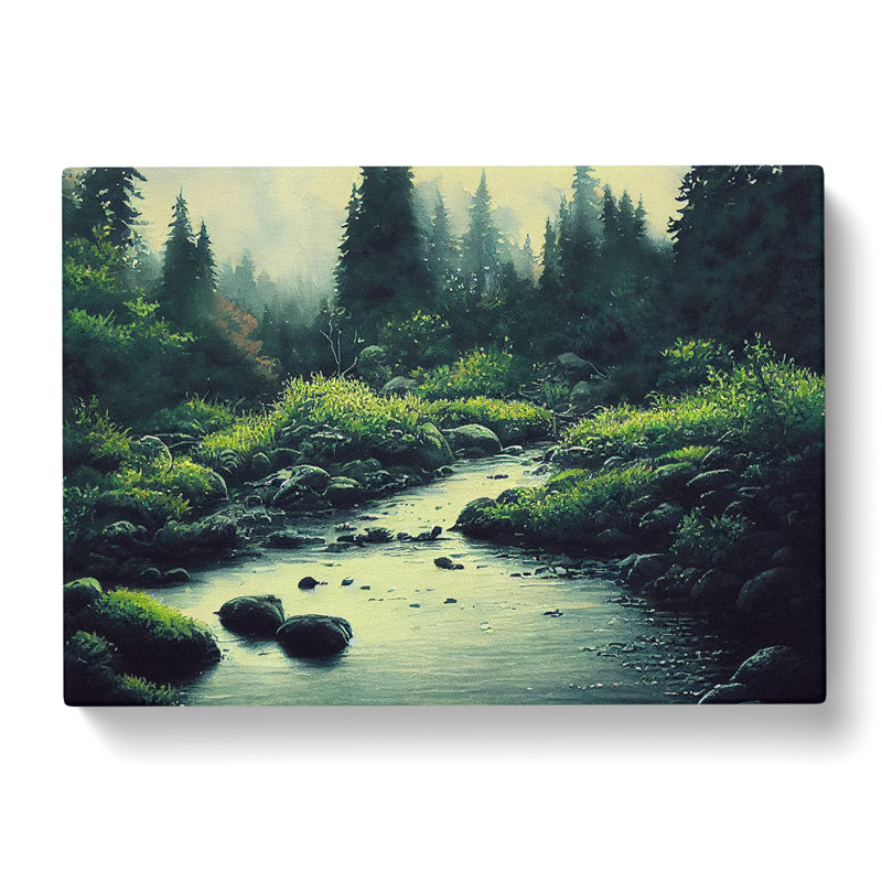 Forest Steam Vol.5 - Wrapped Canvas, 40cm H x 60cm W x 3cm D