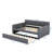 Full-Sized Fabric Daybed Featuring A Built-In Roll-Out Trundle-534140134
