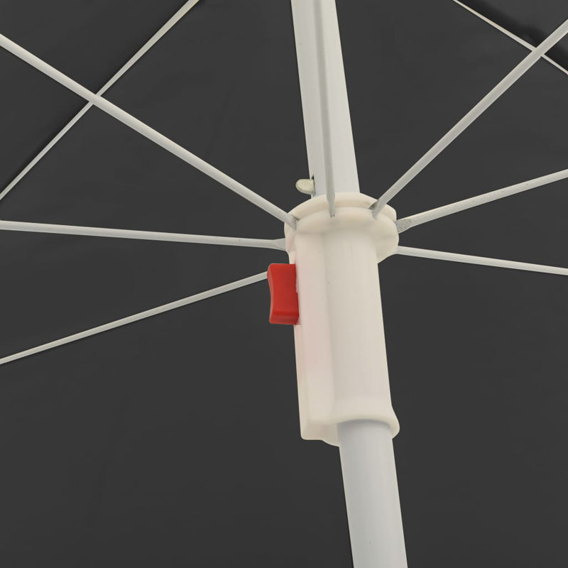 Parasol de plage lumineux 70,9 po, Anthracite