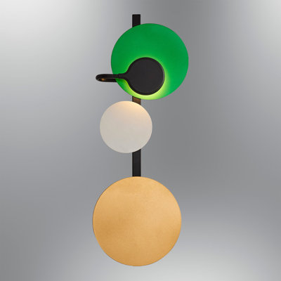 Applique à bras en métal à DEL