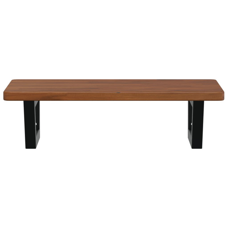 Bracket Shelf, 2.5cm H x 60cm W x 40cm D, Black/Dark Brown