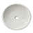 DuDuLin 17" White Stone Round Vessel Sink with Polished Finis