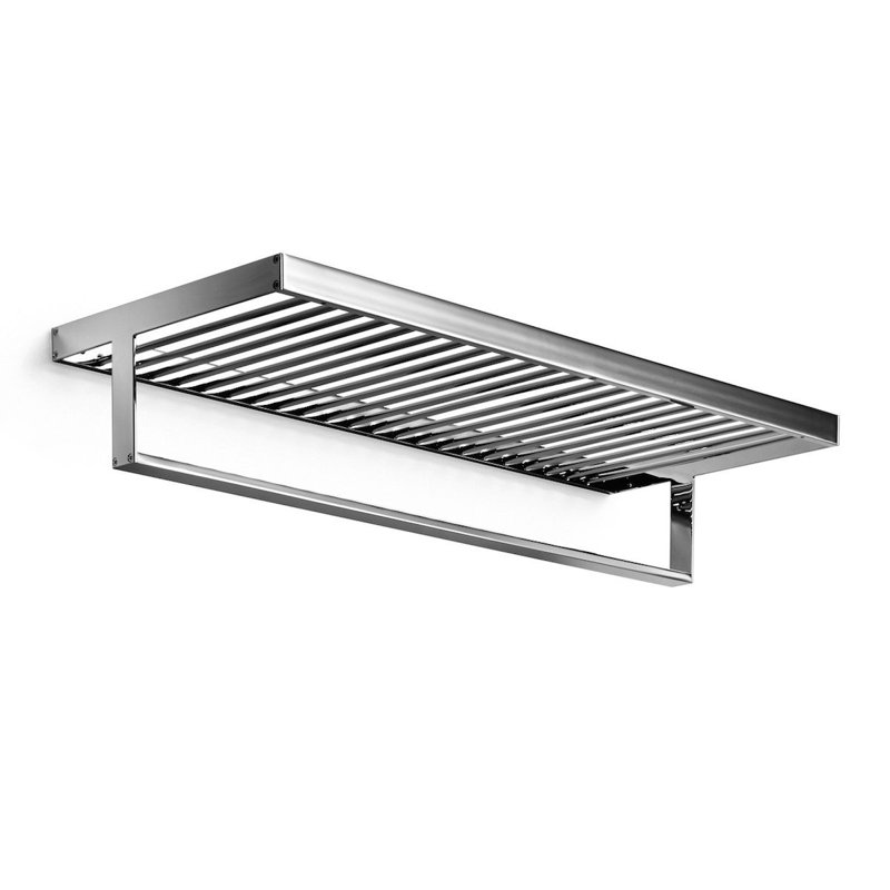 Skuara Metal Floating Shelf with Towel Bar