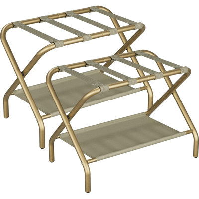 Gold Luggage Rack Pack Of 2