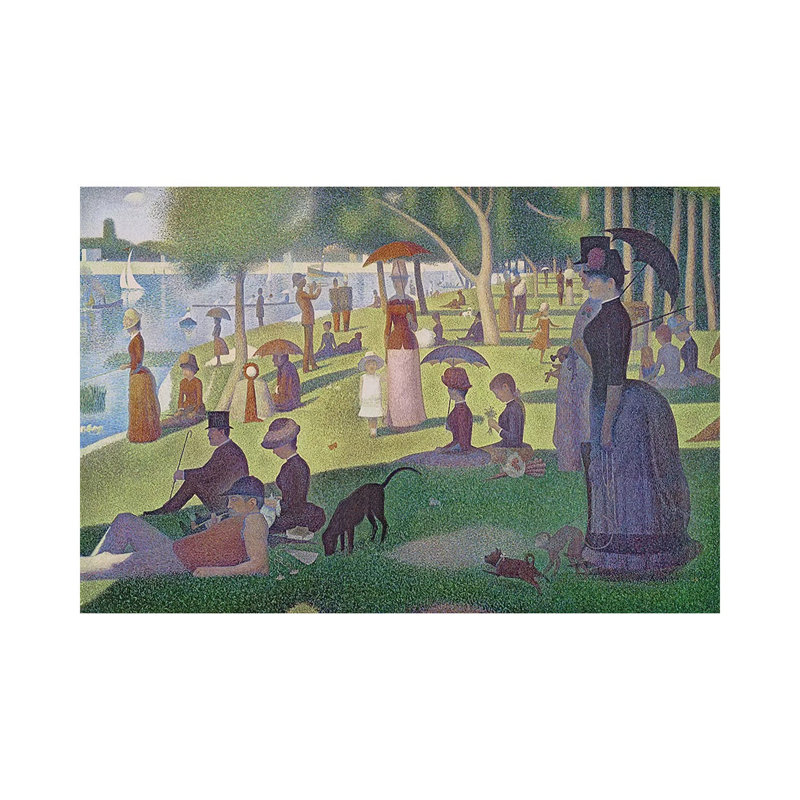 Sunday Afternoon On The Island Of La Grande Jatte, 1884-86 by Georges Seurat - Wrapped Canvas Painting