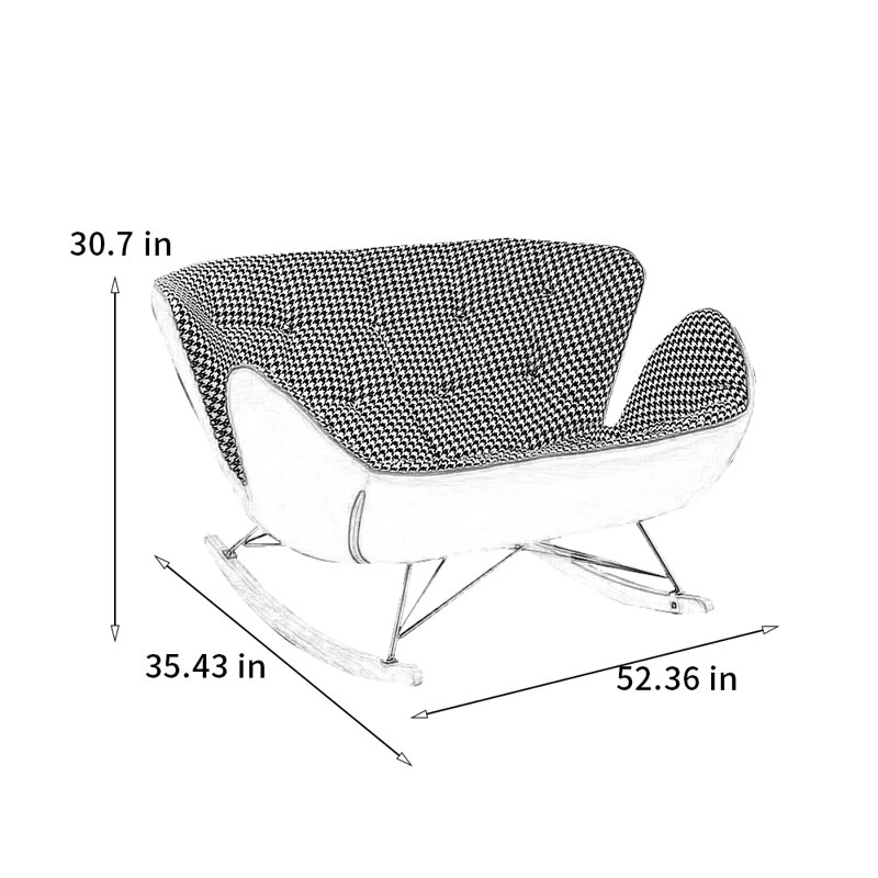 Chaise berçante moderne de haute qualité