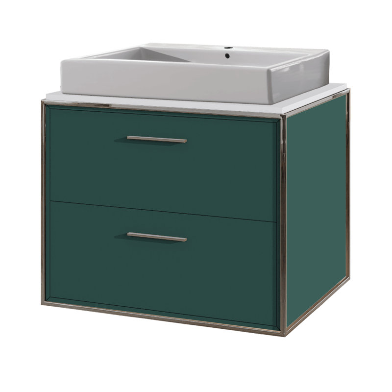 Aquaplane 22'' L Bathroom Sink, Single Hole