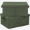Bacs de rangement avec couvercles pour l'organisation, paquet de 2, boîtes de rangement avec 2 poignées de transport