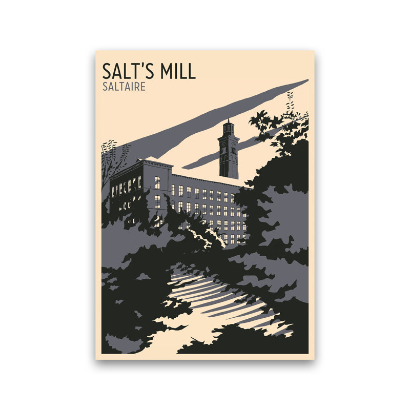 Salt's Mill, Saltaire 1 Piece Wall Art, 42cm H x 30cm W x 1cm D, Unframed