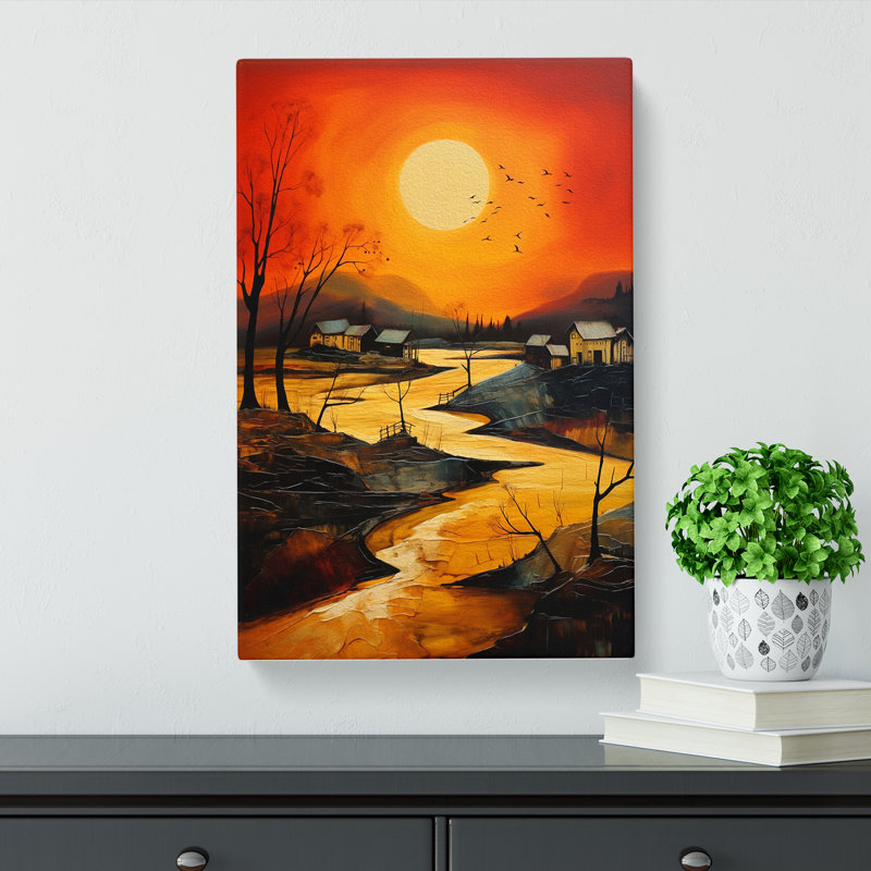 Landscape Expressionism Art No.3 - Wrapped Canvas, 50cm H x 35cm W x 3cm D