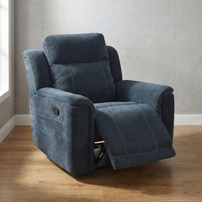 Sumana 100cm Wide Standard Recliner, Navy