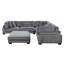 Canapé modulaire avec repose-pieds 6 pièces Sumekh-154834018
