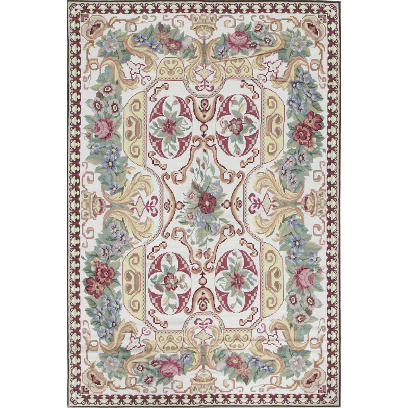 Hand-Knotted High-Quality Yellow Area Rug