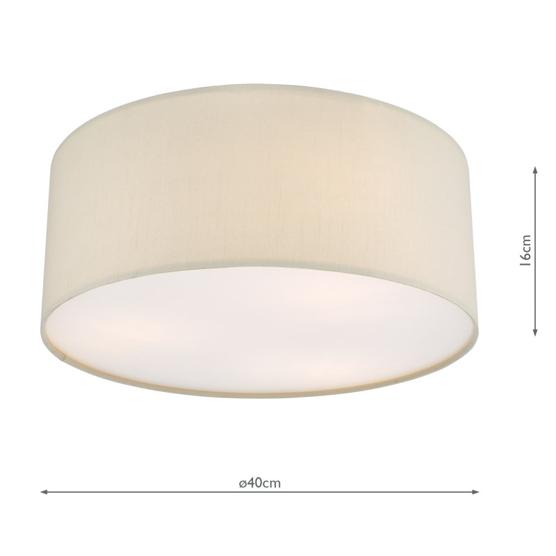 Derbyshire Flush Mount, 16cm H x 16cm W x 40cm D