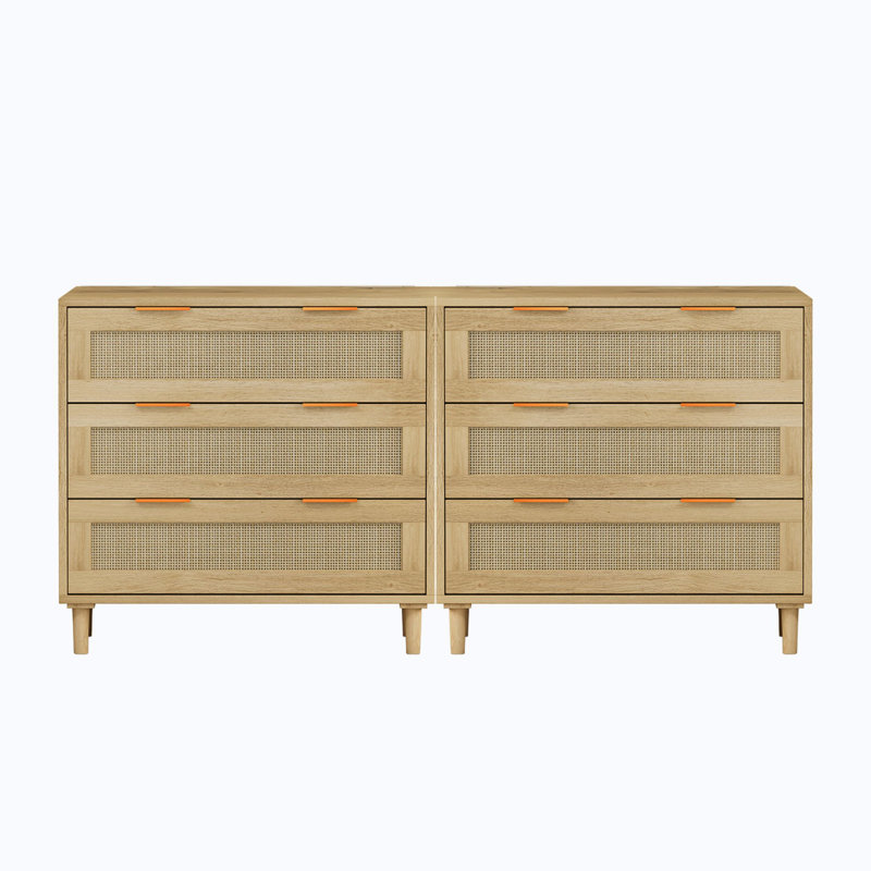 Oak Farmhouse Storage Chest with Extra Deep Drawers