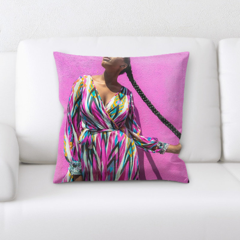 Microsuede Reversible Throw Pillow