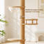 Arbre à chat du sol au plafond, hauteur réglable (98-110 pouces), grand lit niche et hamac pour le divertissement félin