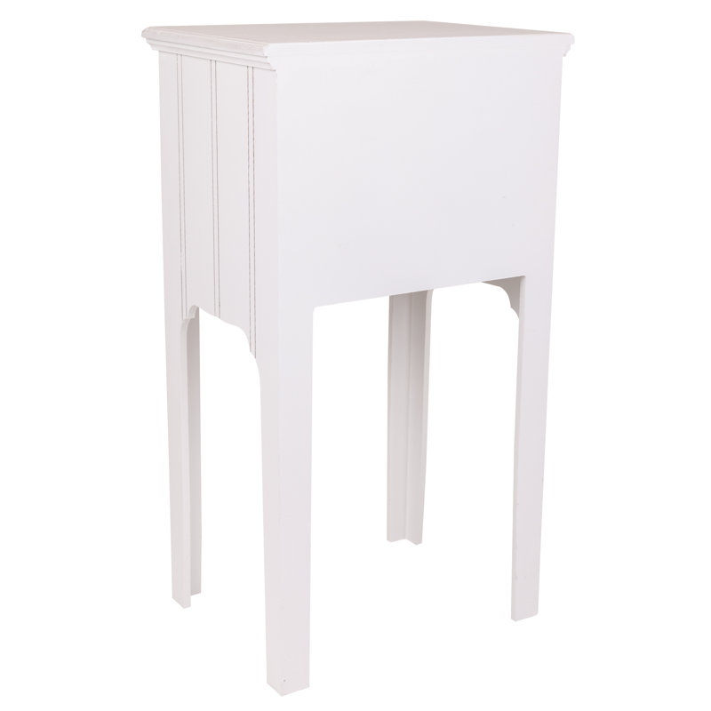 Pande 38cm W Solid + Manufactured Wood Bedside Table
