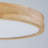 Wood Grain Acrylic LED Flush Mount