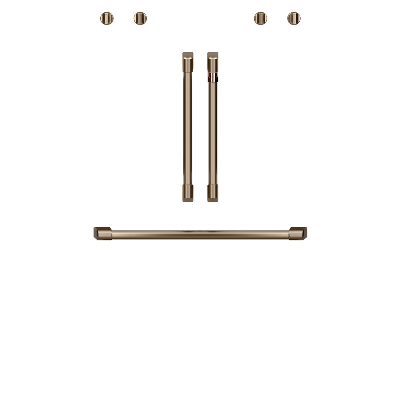 Wall Oven Handle Kit, Brushed Bronze