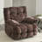 42" Oversized Rocker Recliner Chair, Swivel Rocker Recliner For Living Room, overstuffed Extra Wide Rocking Recliners Soft With Breathable Soft Fabric, up To 350lbs-222894003-222894001