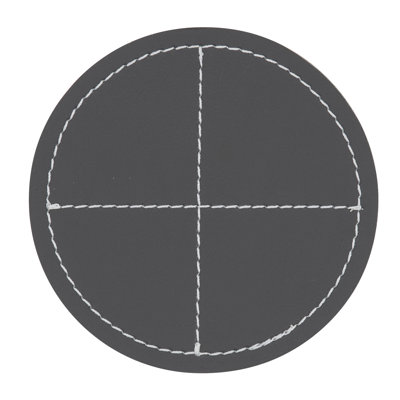 Ensemble de sous-verres à motif cousu (ensemble de 4) - Sous-verres en similicuir pour table basse, table de salle à manger et utilisation quotidienne