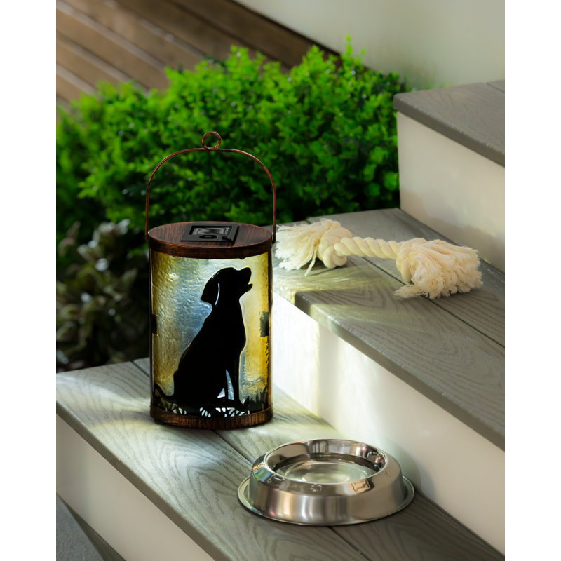 9.45'' Solar Powered Integrated LED Outdoor Lantern