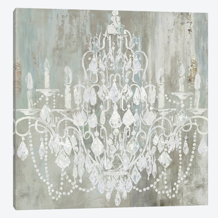 «Chandelier», reproduction sur toile, H 12 po x l 12 po x P 0,75 po, Pas de tapis, Toile tendue
