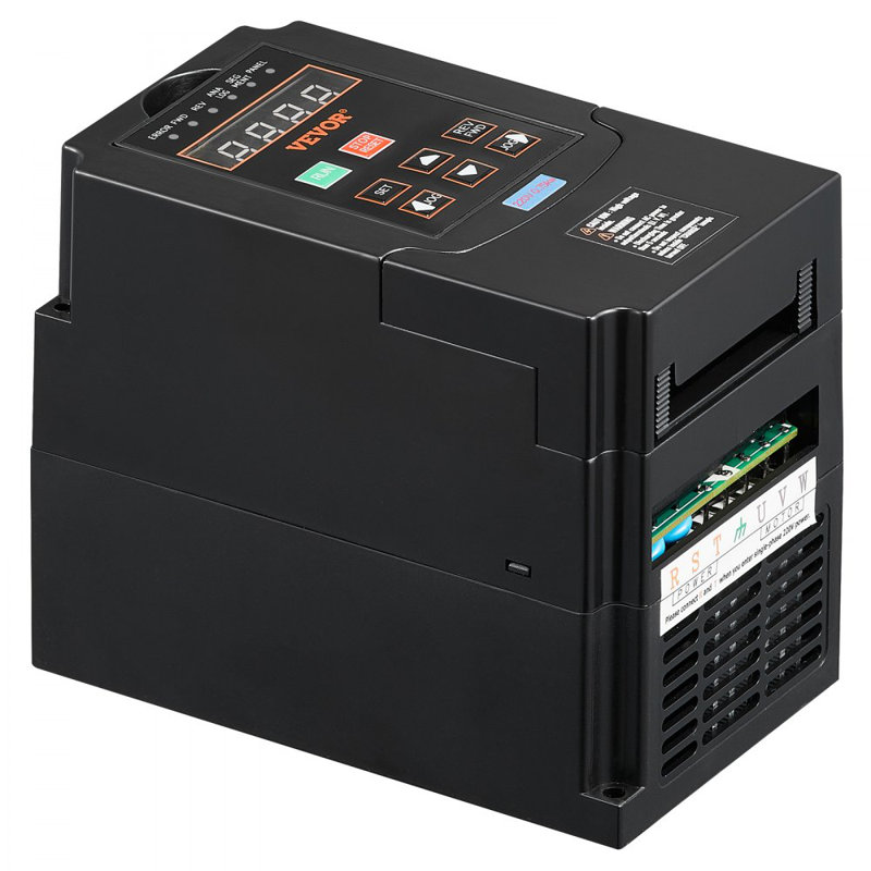 VFD 2HP, 1,5KW, 7,5A, entrée 1 ou 3 phases à variateur de fréquence, entrée, sortie VFD pour le contrôle de la vitesse du moteur à broche