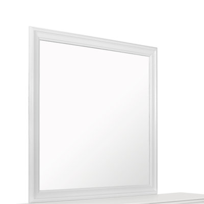 SHAKER METALLIC WHITE MIRROR