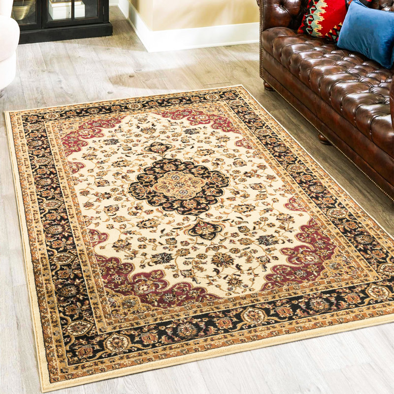 Remise de rangement classique en métal 3 po Tapis en polypropylène crème X 7, profondeur 87, largeur 63, hauteur 0,43,
