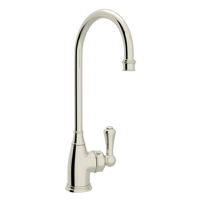 Georgian Era Bar/Food Prep Kitchen Faucet, Polished Nickel