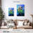 Avery Tulips On Blue-108557599