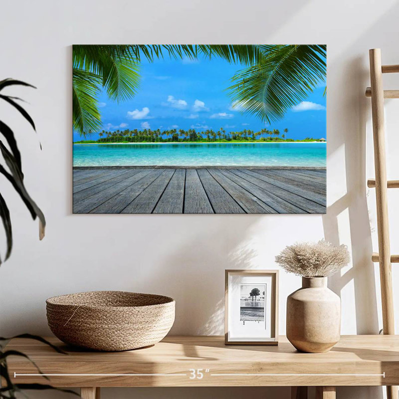 Gillard Maldives Tropical Landscape, 16" H x 24" W