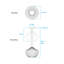Collina 1-Light Dimmable Globe Glass Pendant-66203351