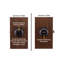 Bouton de porte colonial avec rosette ronde Colonial-9120873