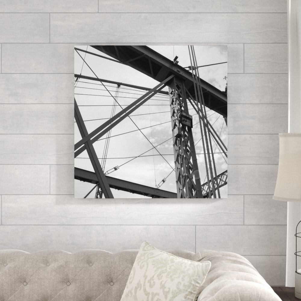 " Bridge Wires Black White " Ebern Designs