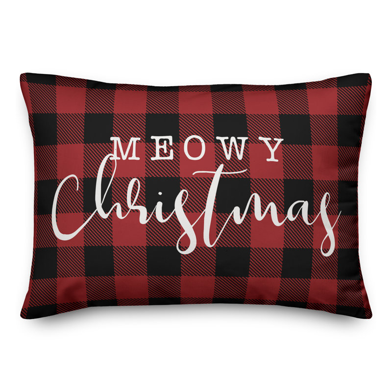  Coussin Meowy Christmas, Housse de coussin seulement - sans coussin