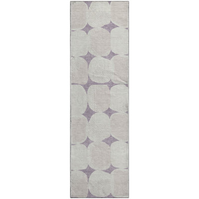 Premium Machine Washable Prisco Lavender Rug