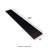 24" x 4" Matte Porcelain Bullnose Tile Trim in Absolute Black