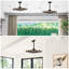 Ventilateur de plafond 33 "avec bougies